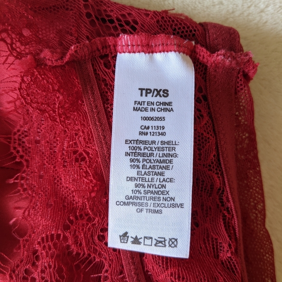 Free with Purchase Garage Satin Lace Tank XS - Picture 9 of 10